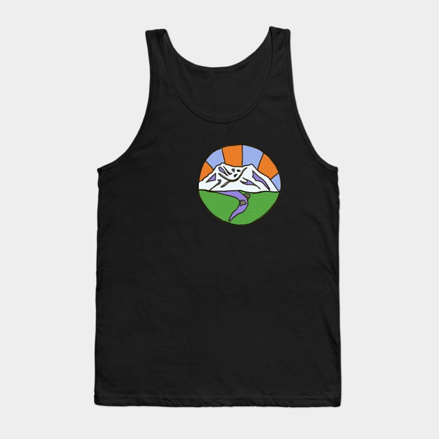 Mt St Helen- round Tank Top by shehitsback